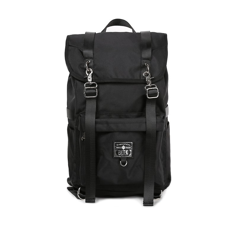 2016RITE Army Bag (L) - Nylon Black - กระเป๋าเป้สะพายหลัง - วัสดุกันนำ้ สีดำ