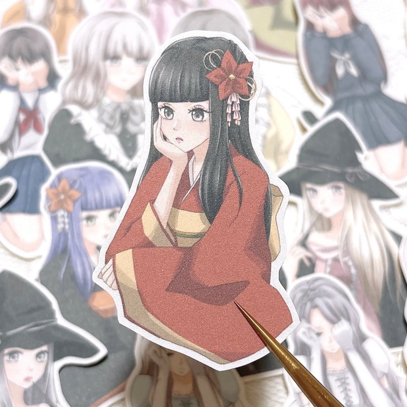 閃亮貼紙 -F01- - 貼紙 - 紙 多色