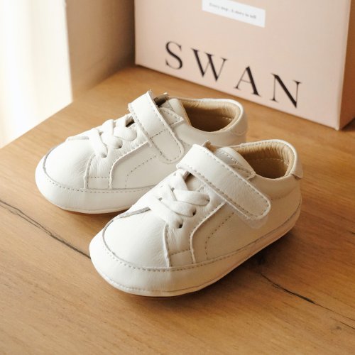 Swan Kids Swan天鵝童鞋 - WithYou 真皮寶寶學步鞋-白
