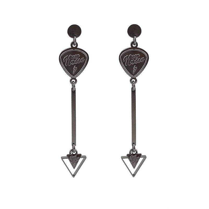 Link earrings - Earrings & Clip-ons - Other Metals Black