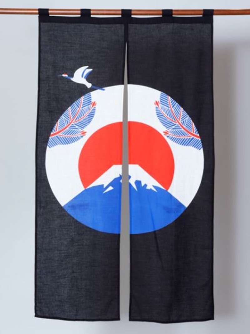 預購中 和風富士山 門簾 (兩色) 7ISP8301 - 門簾 - 棉．麻 