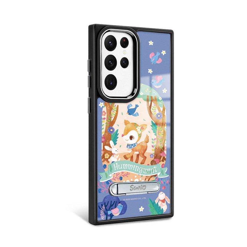 Sanrio S24/S23 series military-standard anti-fall aluminum alloy lens frame stand-Forest Nile-Black Frame - เคส/ซองมือถือ - วัสดุอื่นๆ หลากหลายสี