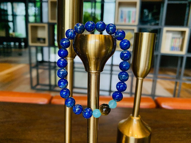 Suddenly (Bracelet Series) Lapis Lazuli (8mm)--Peace - Bracelets - Crystal Blue
