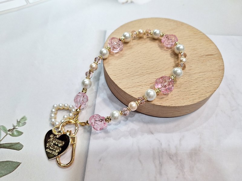 Austria rose bag mobile phone chain - Bracelets - Semi-Precious Stones 