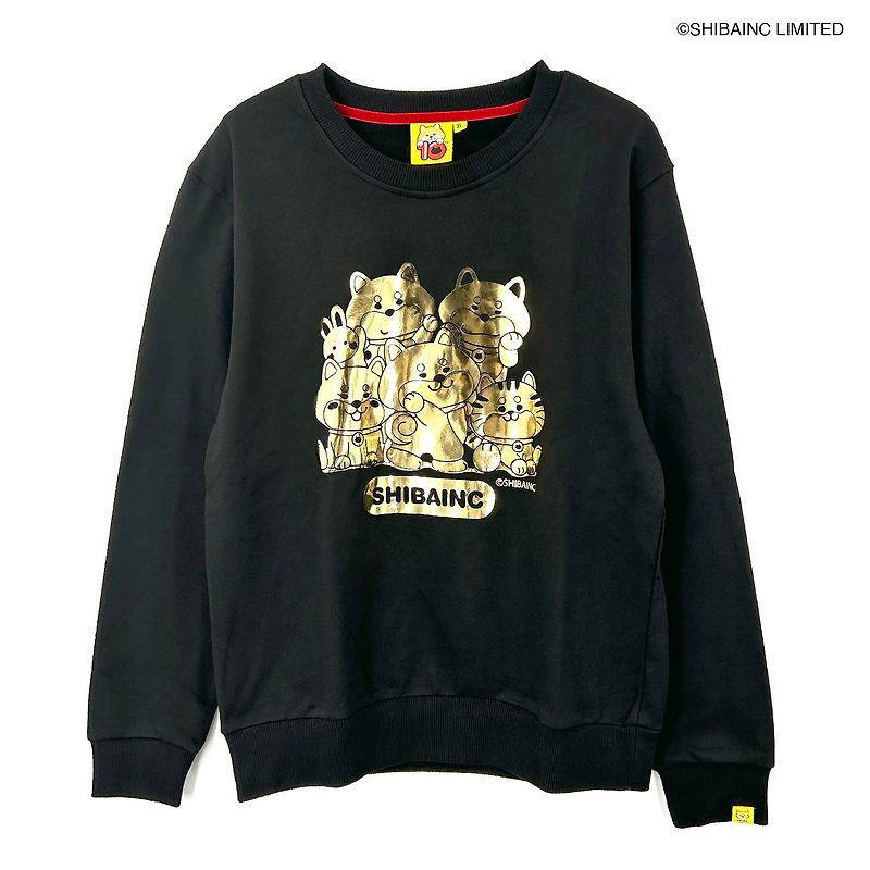 SHIBAINC 10th Anniversary, Embroidery Graphic Sweatshirt - Men's Pants - Cotton & Hemp Black
