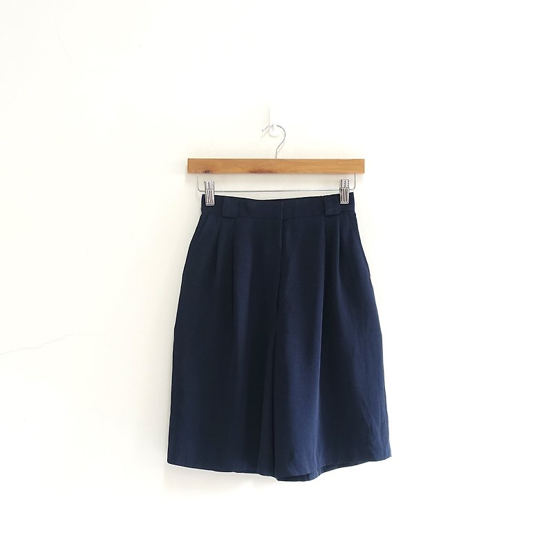 │Slowly│Good Student - Vintage Pants│vintage. Vintage. Literature. Made in Japan - Women's Pants - Polyester Blue