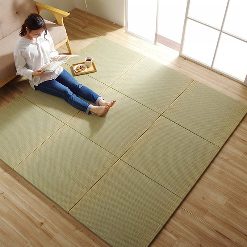 Three-Centimeter Thick Frameless Rush Grass Tatami Mat, japanese style - Rugs & Floor Mats - Plants & Flowers 
