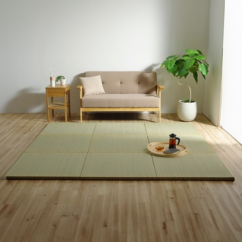 Three-Centimeter Thick Frameless Rush Grass Tatami Mat, japanese style - Rugs & Floor Mats - Plants & Flowers 