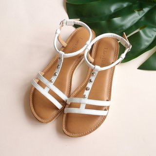【Urban layout】Flat Sandals - White