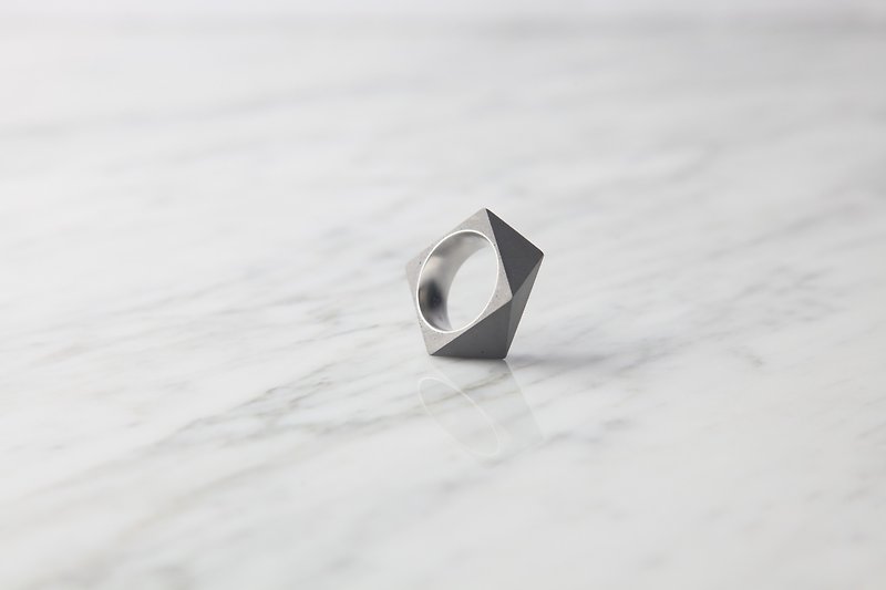 Polygon Ring (Original) - General Rings - Cement Gray