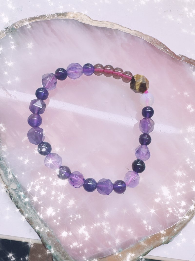 Purple energy special design - Bracelets - Semi-Precious Stones Multicolor