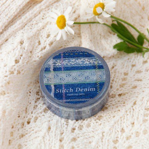 BOKI Stitch Denim Masking Tape | Lace Check