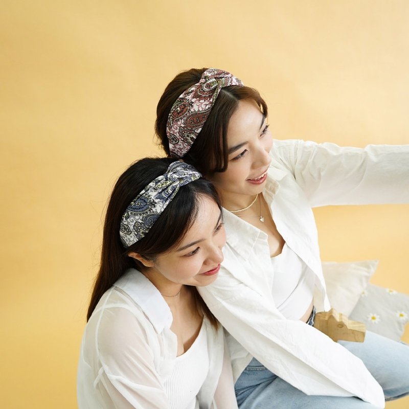 手工髮帶 / 浮華不俗 / 京都限定 / 腰果花 / 女裝 - 髮夾/髮圈 - 棉．麻 多色