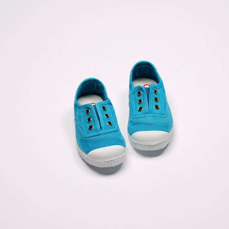 西班牙國民帆布鞋 CIENTA 70777 16 寶石藍 洗舊布料 童鞋 - 童裝鞋 - 棉．麻 藍色