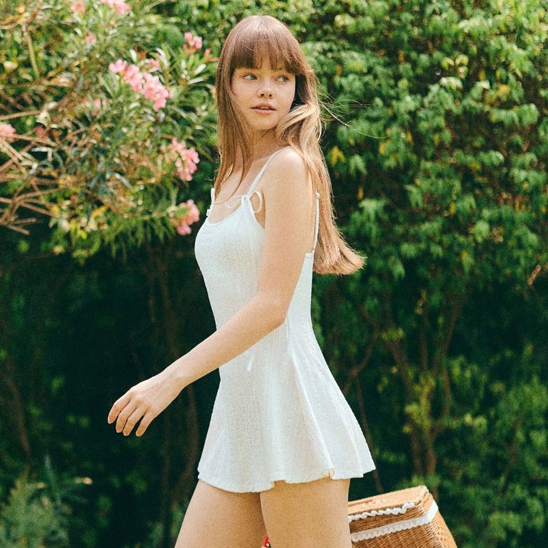 25 Ella One Piece - White - 女泳衣/比基尼 - 其他人造纖維 白色