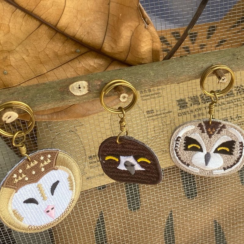 Taiwan Owl patch pendant - Charms - Thread Khaki