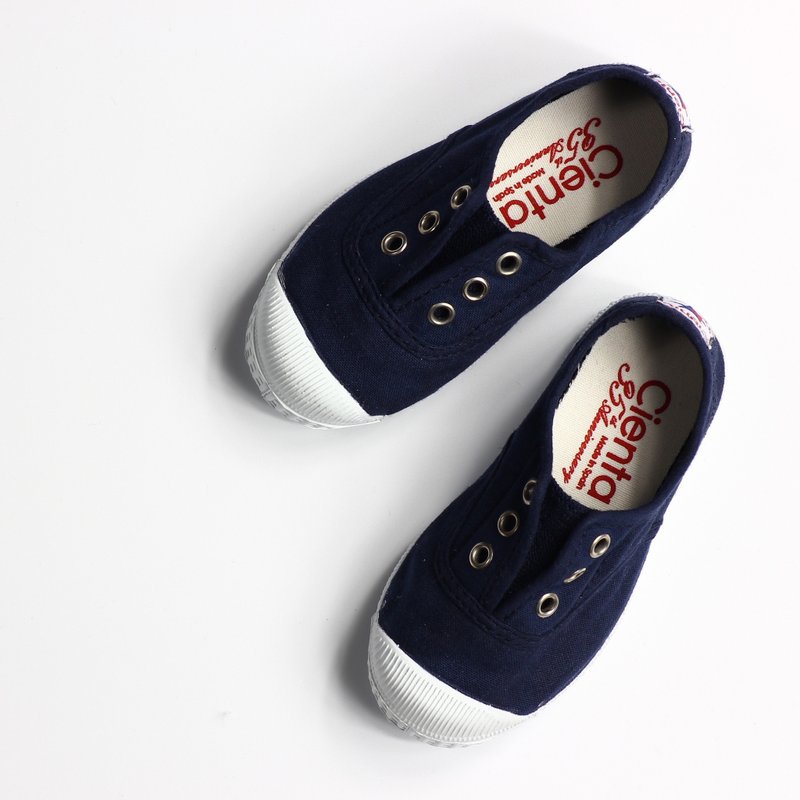 Spanish nationals canvas shoes navy blue savory CIENTA shoes size shoes 7099777 - Kids' Shoes - Cotton & Hemp Blue