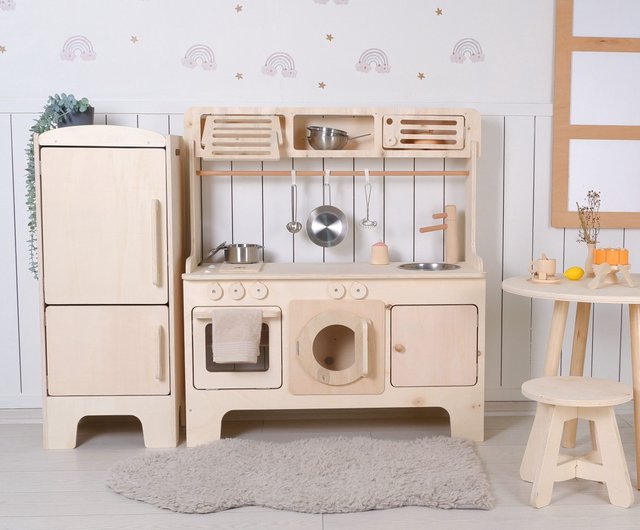 Wooden Play Kitchen Customizable