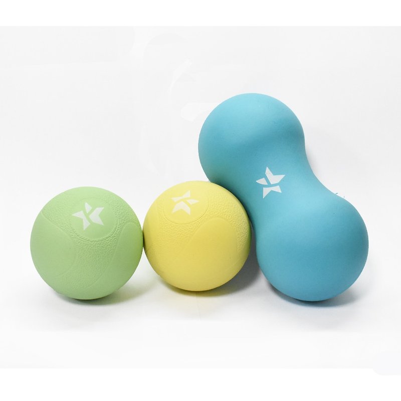 FunSport-Cantilever Peanut Ball + Relis Massage Double Ball Set + Downward Dog Beam Bag - Other - Rubber Yellow