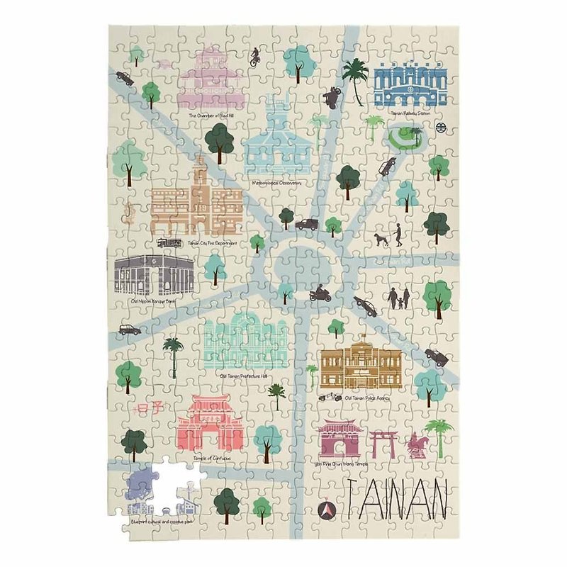 | Tainan Ring | 300 Pieces of Exquisite Printing Puzzles - เกมปริศนา - กระดาษ หลากหลายสี