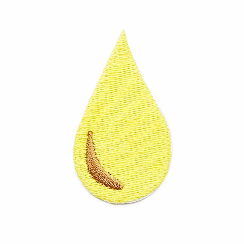 Sticky nose - embroidered patch - เข็มกลัด/พิน - งานปัก สีเหลือง