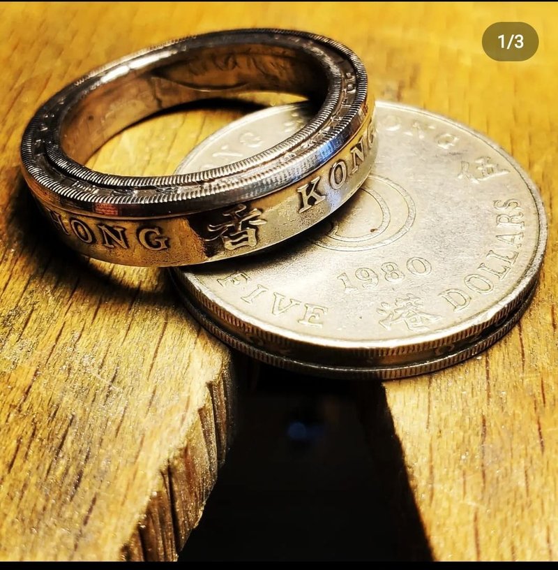 Coin Transformation Ring ($5) - General Rings - Other Metals Silver