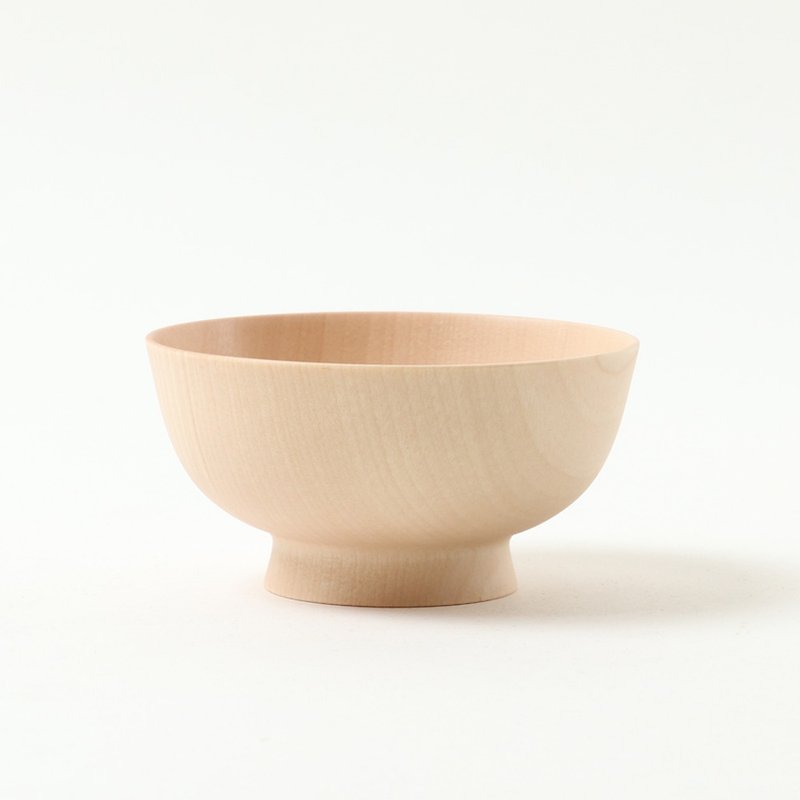 Uino Matsudo Rice Bowl Kiki - ถ้วยชาม - ไม้ สีกากี