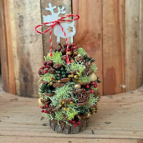 Christmas pine cone tower/dry eternal/can be customized/ - Shop chuan-hua  Dried Flowers & Bouquets - Pinkoi