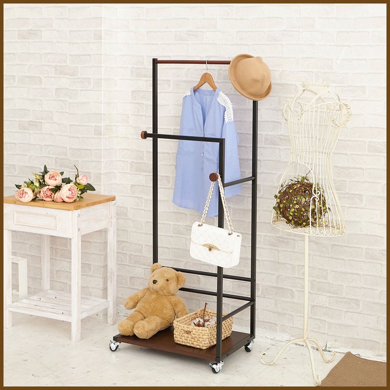 【ikloo】Japanese fashion double pole hanger - ตะขอที่แขวน - วัสดุอื่นๆ 