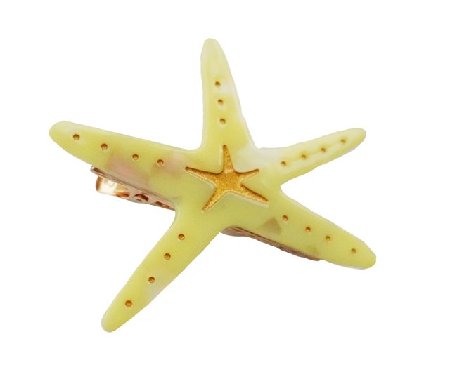 YUJIE Seastar hair clips - yellow