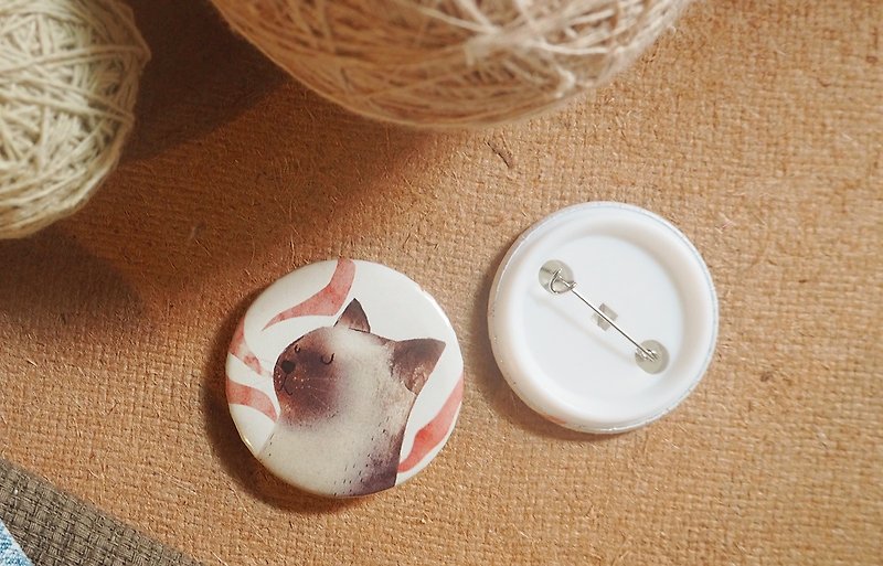 Pin badges Siamese cat - เข็มกลัด/พิน - โลหะ หลากหลายสี