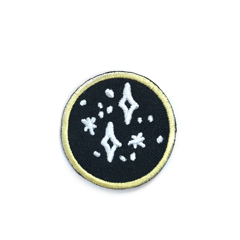 Moon - 徽章/別針 - 聚酯纖維 黑色