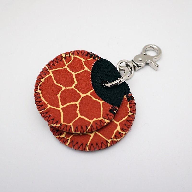 BLR gogoro key ring protective sleeve giraffe pattern - Keychains - Polyester Yellow