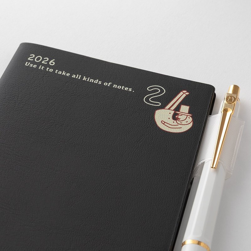 MIDORI Pocket Diary 2026 手帳長形(月間) 歐吉桑 - 筆記本/手帳 - 紙 多色