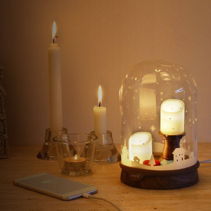 Vacii DeLight context candlelight dinner light / night light / bedside lamp / charging cradle (vacii bonus reel housing series 1) - โคมไฟ - แก้ว 