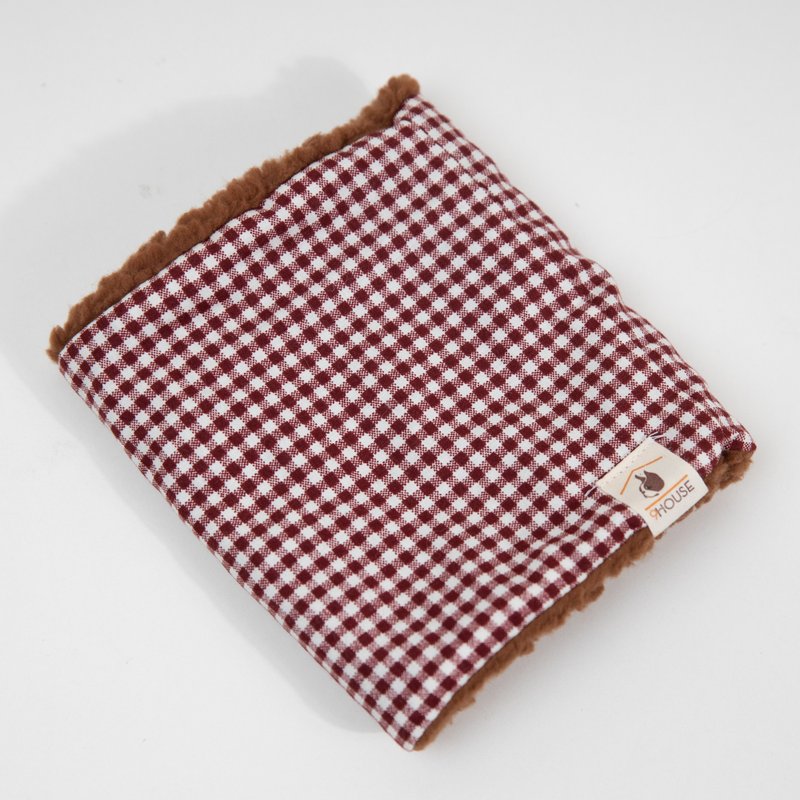 Heartwarming furkid with Brown checkered neck and brown fluff - Clothing & Accessories - Cotton & Hemp 