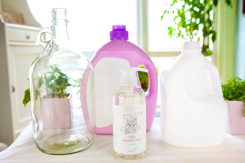 [EARTH FRIEND] more baby anti-allergy laundry dew second-hand recycling bottle 1000g - ผลิตภัณฑ์ซักผ้า - พืช/ดอกไม้ 