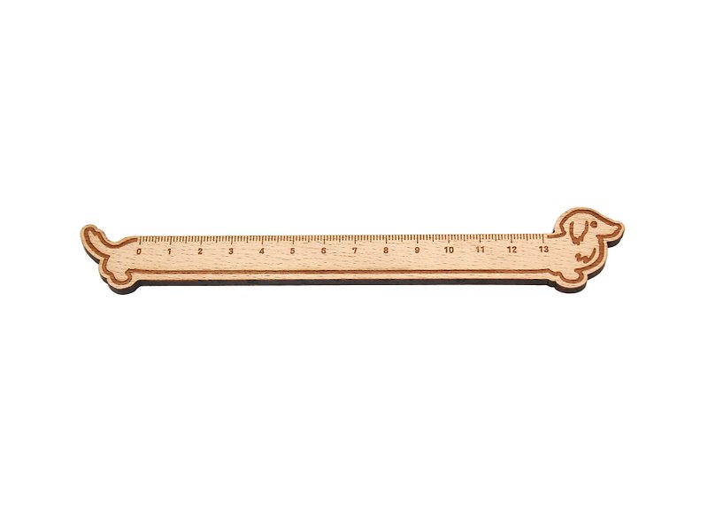 Dachshund wooden ruler--dachshund dog--log creation - wooden ruler - stationery - อื่นๆ - ไม้ 