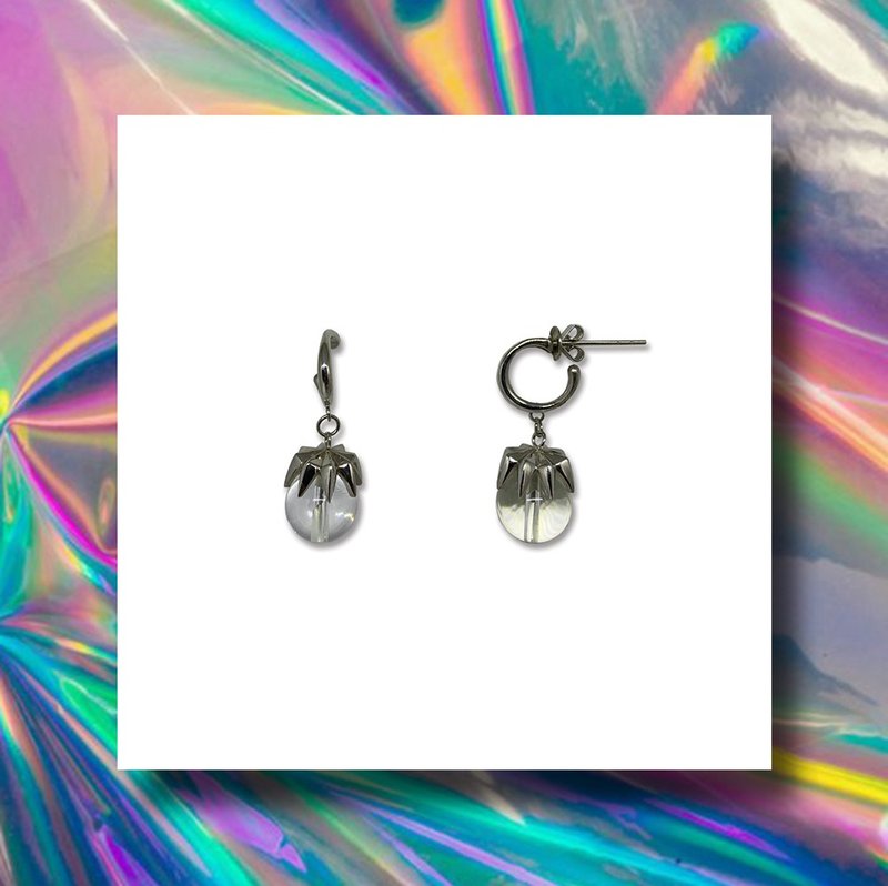 MAKLIPHON : Earrings - 耳環/耳夾/耳骨夾 - 純銀 銀色