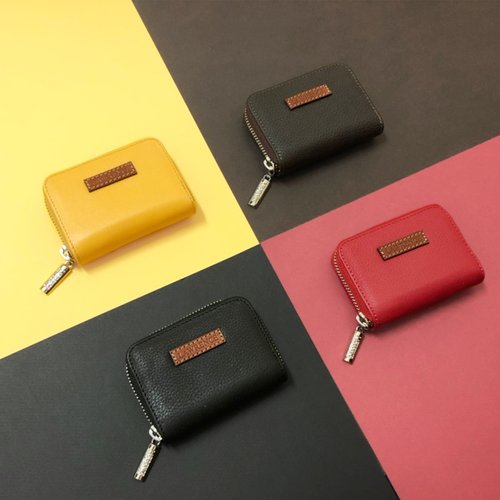 Lawrence Leather Studio 多色壓紋牛皮零錢包 生日禮物