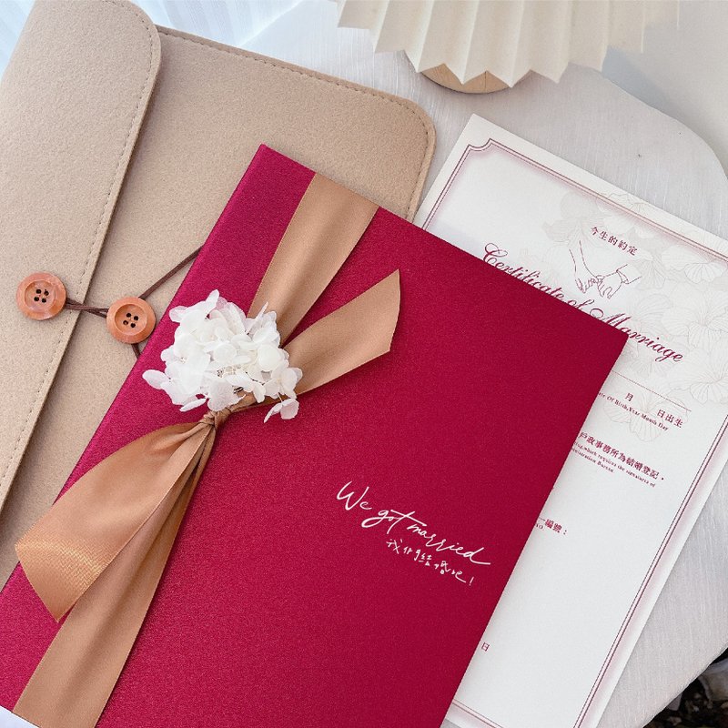 永生花結婚書約套組│戶政事務所可用│永恆之愛│結婚書約 - 結婚書約 - 其他材質 