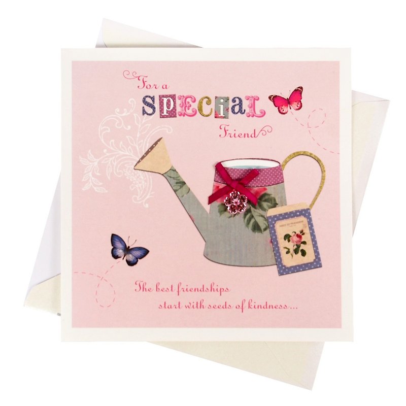 The most beautiful friendship【Hallmark-Card Friendship lasts forever】 - Cards & Postcards - Paper Pink