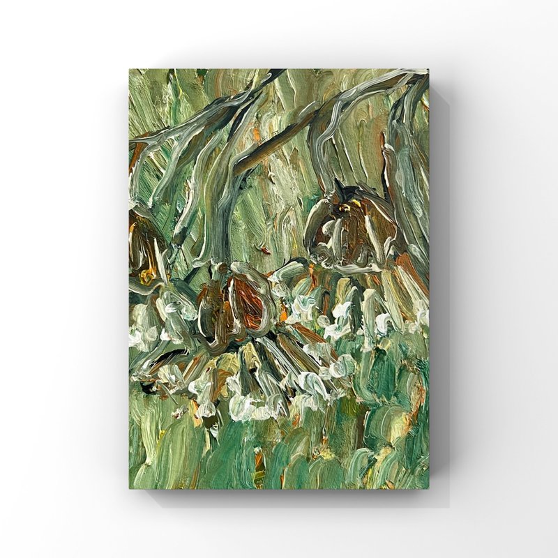 Eucalyptus painting original art Australian native plant art Exotic flowers art - 海報/掛畫/掛布 - 其他材質 多色
