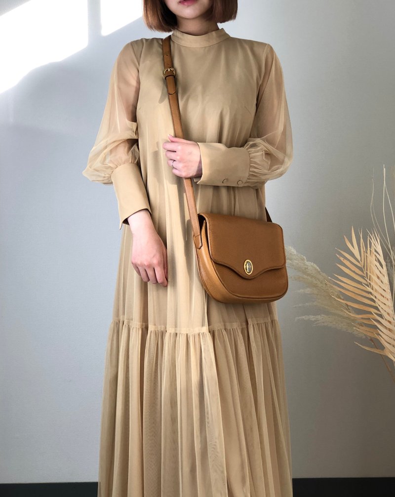 【 日本直送　名牌中古包 】Christian Dior クリスチャン ディオール CD ショルダーバッグ キャメル レザー vintage 2y7rru - 側背包/斜背包 - 真皮 咖啡色