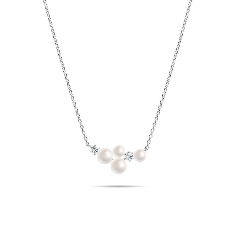 L'amour Starry Pearl Necklace (Silver) - สร้อยคอ - เงินแท้ 