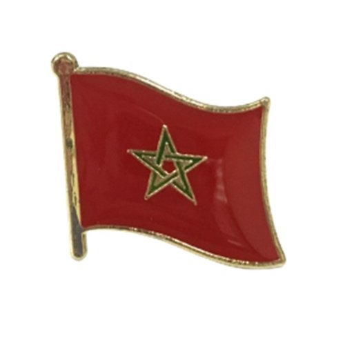 A-ONE Morocco摩洛哥 國徽別針 紀念飾品 國徽胸章 國家飾品 紀念胸章