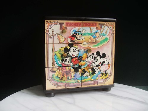 老時光OLD-TIME Vintage & Classic & Deco 【老時光 OLD-TIME】早期二手日本迪士尼音樂珠寶櫃