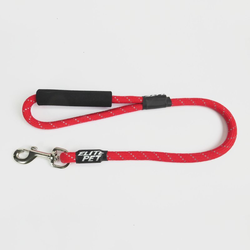 Classic Series Reflective Short Leash 60CM RD - Collars & Leashes - Nylon Red