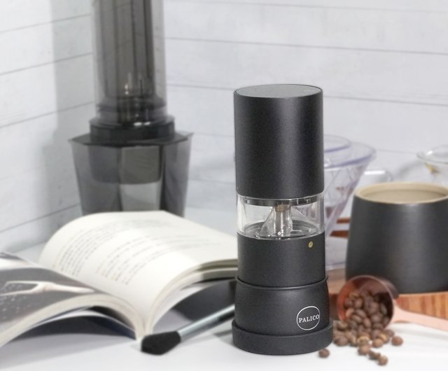 Wirsh Burr Coffee Grinder-Rechargeable Battery Operated Coffee Grinder with  Stainless Steel Conical Burr Mill, Eletric Portable Coffee Grinder with 80