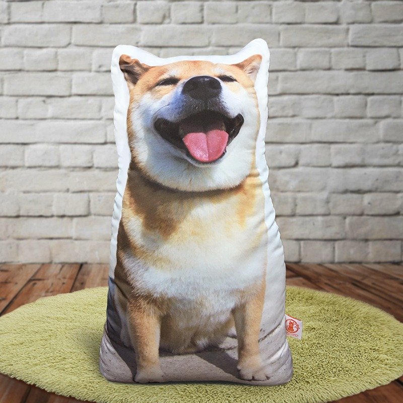 柴犬MARU - 好療癒抱枕 - 枕頭/抱枕 - 聚酯纖維 白色